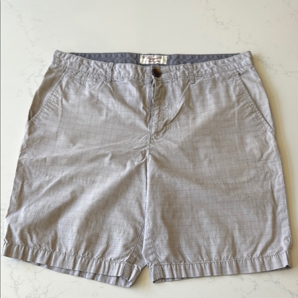 Original Penguin Gray Flat Front Shorts Relaxed Fit - Picture 1 of 5